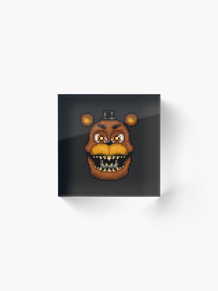 Adventure Nightmare Fredbear - FNAF World - Pixel Art Photographic Print  for Sale by GEEKsomniac