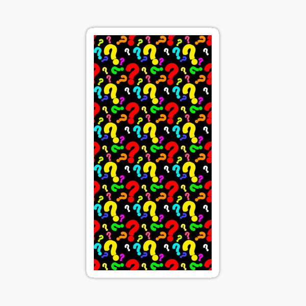 Item preview, Colorful Question Mark Pattern Design designed and sold by PatternTitan.