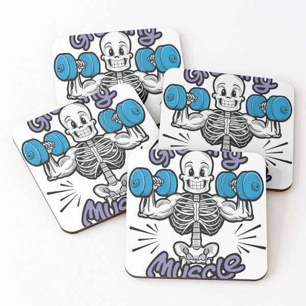 Item preview, Skeleton Weightlifting for Muscles designed and sold by ZPatchi.