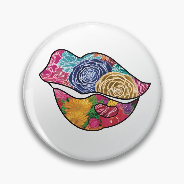 Item preview, Blooming Kiss Floral Lips of Beauty designed and sold by chuckletuckle.
