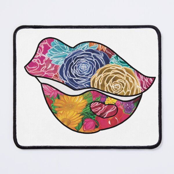 Item preview, Blooming Kiss Floral Lips of Beauty designed and sold by chuckletuckle.