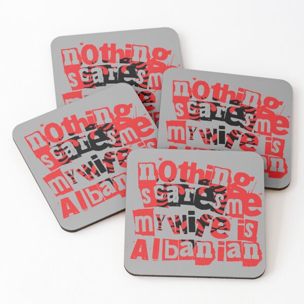 Item preview, Funny Albanian Wife Nothing Scares Me My Wife Is Albanian designed and sold by chrisrivait.