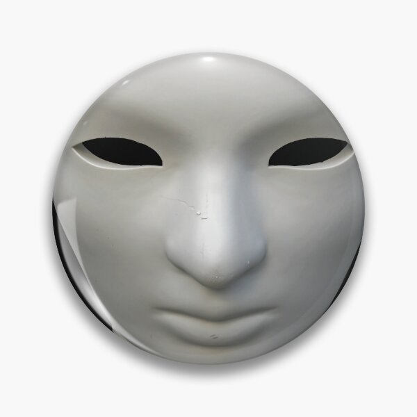 Item preview, White mask on black background designed and sold by Kacharava.