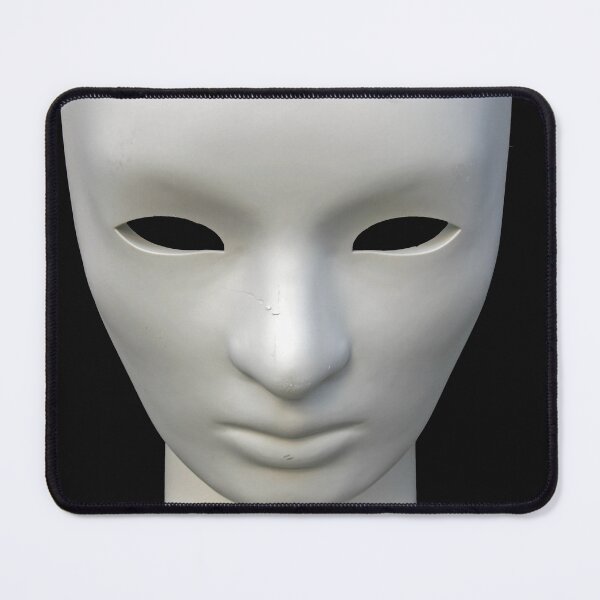 Item preview, White mask on black background designed and sold by Kacharava.