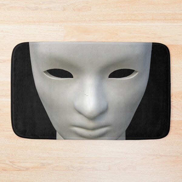 Item preview, White mask on black background designed and sold by Kacharava.