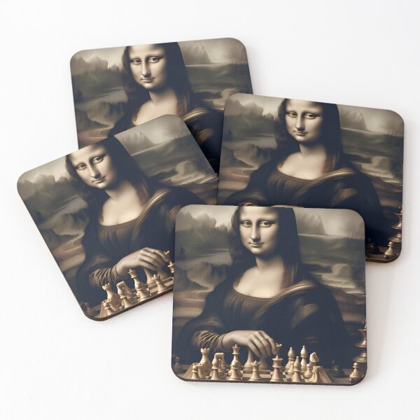 Item preview, Mona Lisa Chess Player designed and sold by Teetans.