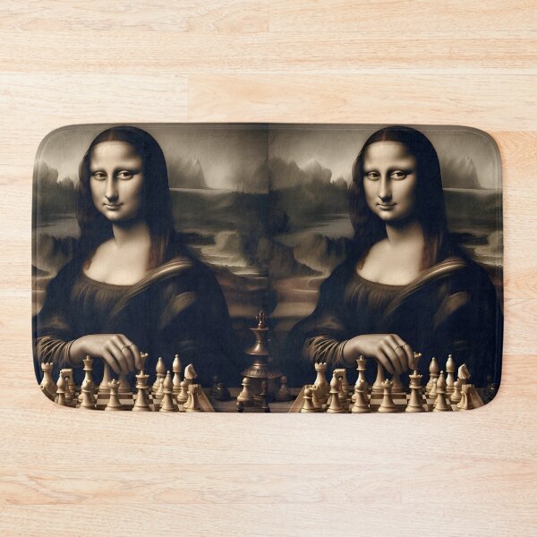 Item preview, Mona Lisa Chess Player designed and sold by Teetans.