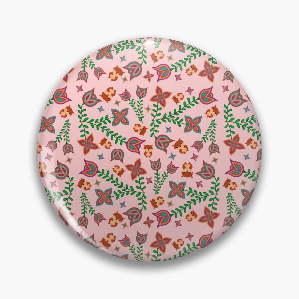 Item preview, Pink Fox Halloween Floral designed and sold by Niibidoon.