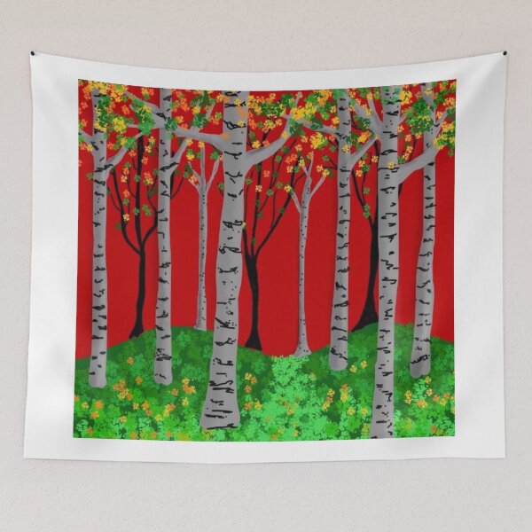 Aperçu de l'œuvre Birch Trees Résumé créée et vendue par lawrencehyde.