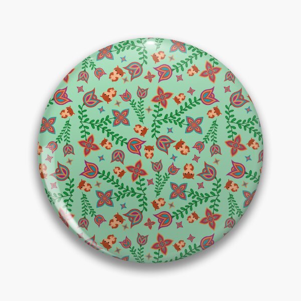 Item preview, Green Fox Halloween Floral designed and sold by Niibidoon.