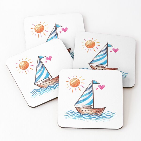 Item preview, Kids doodles - Sailing boat designed and sold by Rlyehinmate.