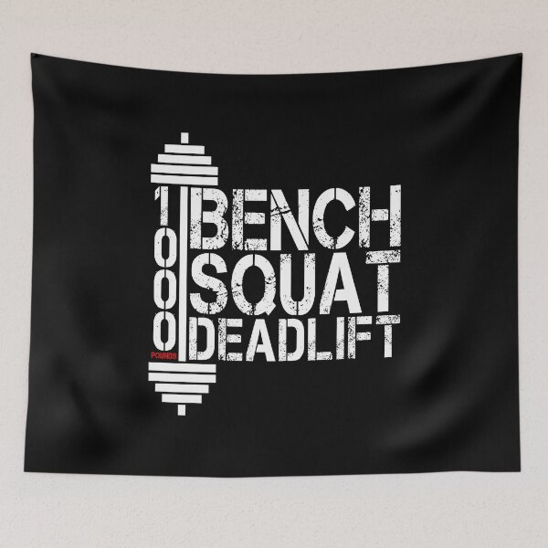 Item preview, 1000 Pounds Bench Squat Deadlift Powerlift Club Fitness Bodybuilder Bodybuilding designed and sold by Basti09.