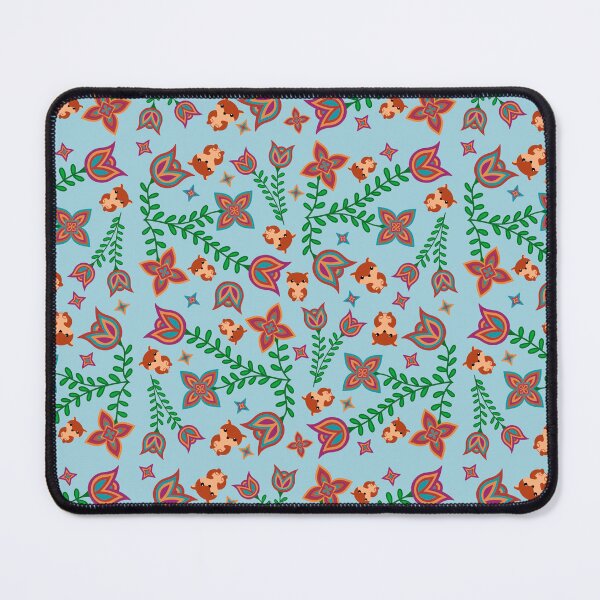 Item preview, Blue Fox Halloween Floral designed and sold by Niibidoon.