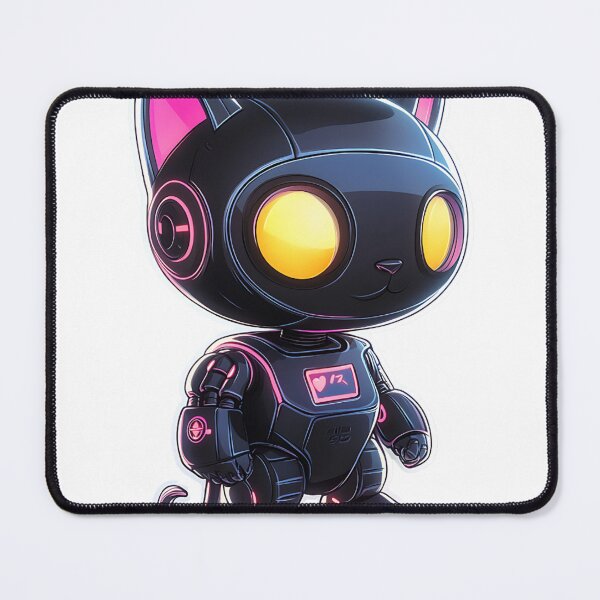Item preview, Futuristic Cyber Cat Robot Sticker designed and sold by Creet-Design.