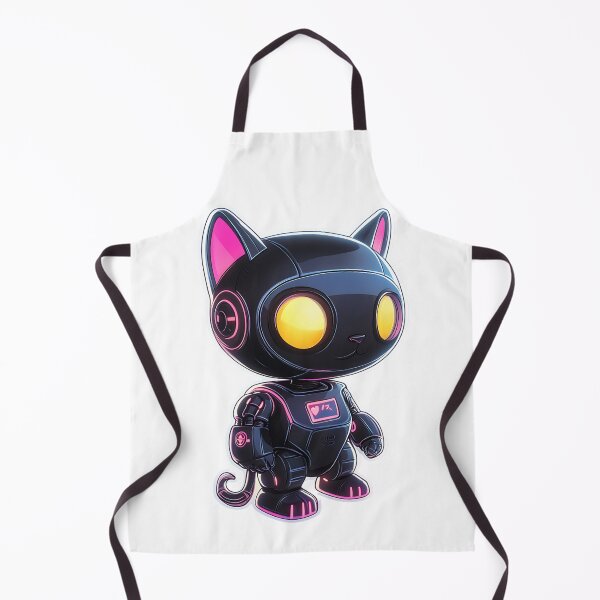 Item preview, Futuristic Cyber Cat Robot Sticker designed and sold by Creet-Design.