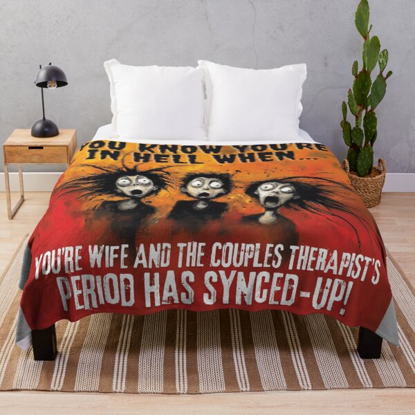 Item preview, WHEN YOUR WIFE&THERAPIST ARE ON THE SAME CYCLE! designed and sold by NikoDeeko.