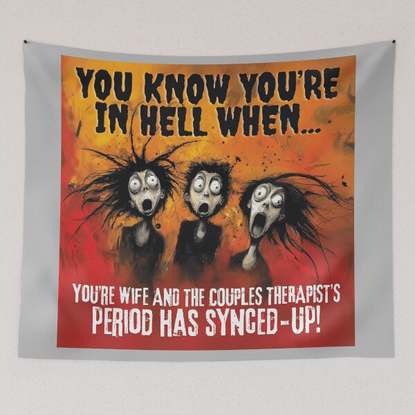 Item preview, WHEN YOUR WIFE&THERAPIST ARE ON THE SAME CYCLE! designed and sold by NikoDeeko.
