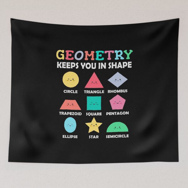 Item preview, Geometry Shapes with Positive Slogans designed and sold by HandicraftArt.