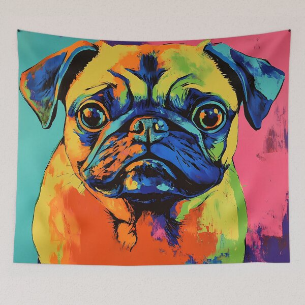 Item preview, Pug III  -  Pop Art designed and sold by AutoPopStudio.