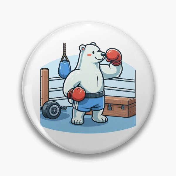 Item preview, strong polar bear boxer designed and sold by boomfire153.