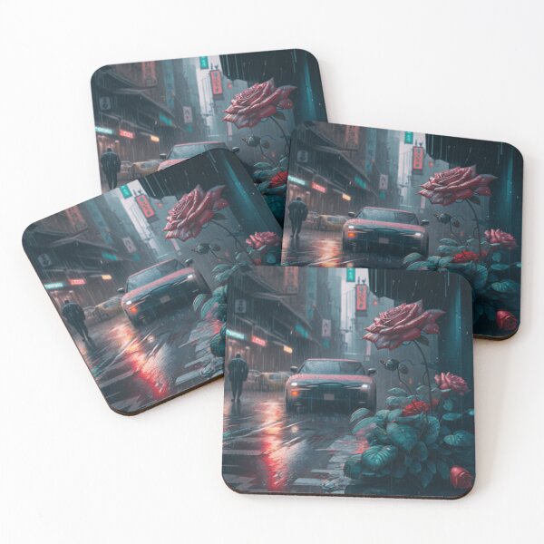 Item preview, Roses Blooming In a Cyberpunk designed and sold by products4urduke.