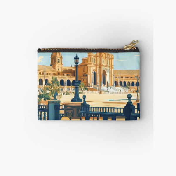 Item preview, Seville Wall Art – Vibrant Spanish Cityscape Print, Colorful Seville Decor, Spain Travel Poster designed and sold by nomiraclehere.