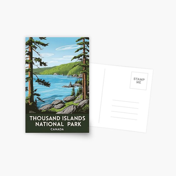 Item preview, Thousand Islands National Park Canada Vintage Travel Tourism  designed and sold by TravelersGems.