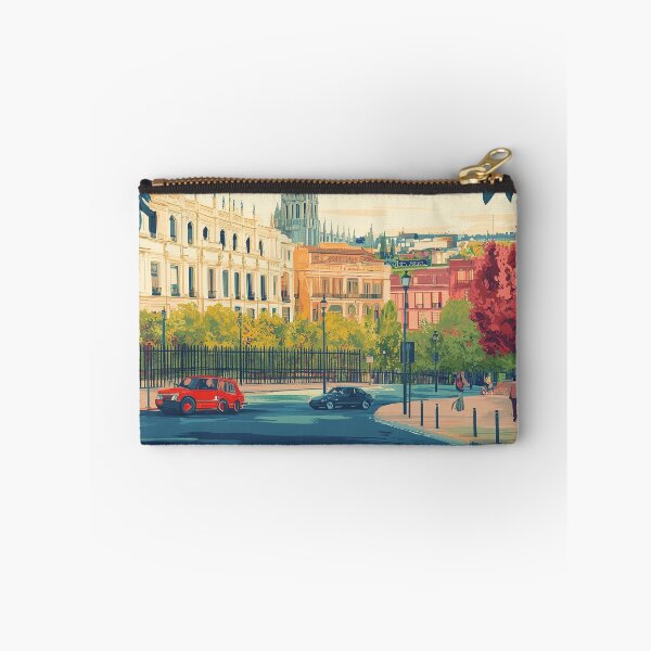 Item preview, Seville Wall Art – Vibrant Spanish Cityscape Print, Colorful Seville Decor, Spain Travel Poster designed and sold by nomiraclehere.
