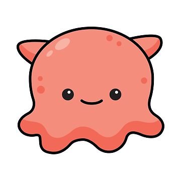 Kawaii Sea Animals Set Poster
