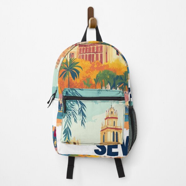 Item preview, Seville Wall Art – Vibrant Spanish Cityscape Print, Colorful Seville Decor, Spain Travel Poster designed and sold by nomiraclehere.