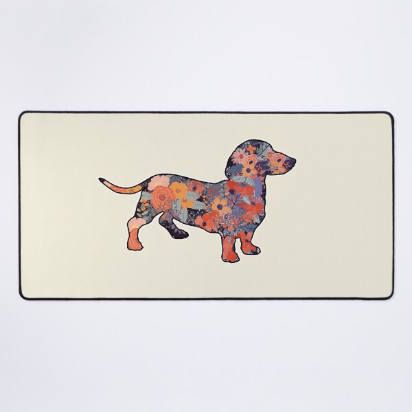 Item preview, Floral Dachshund Dog designed and sold by franktact.