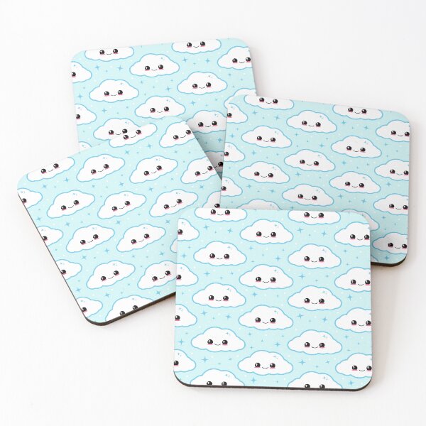 Item preview, Kawaii Blue Clouds designed and sold by sasyall.