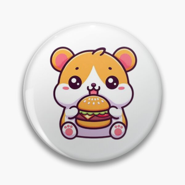 Item preview, hamster eating burger designed and sold by Eternalski.