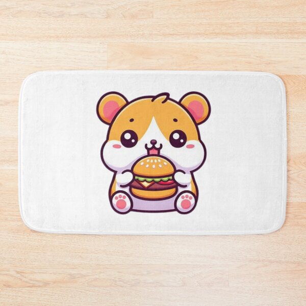 Item preview, hamster eating burger designed and sold by Eternalski.