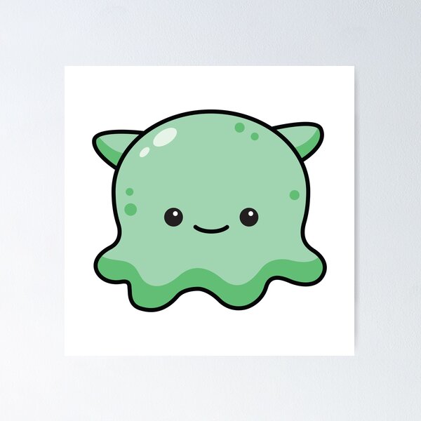 Kawaii Sea Animals Set Poster
