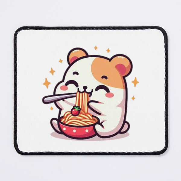 Item preview, hamster eating spaghetti designed and sold by Eternalski.