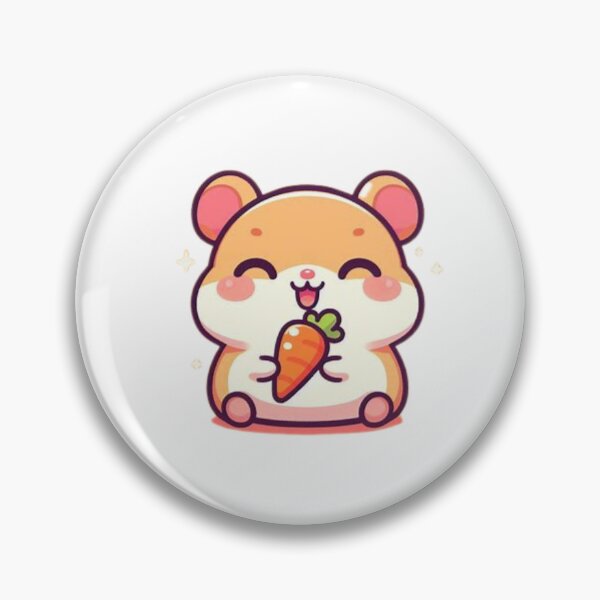Item preview, hamster eating carrot designed and sold by Eternalski.