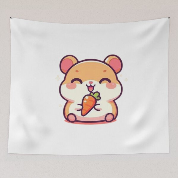 Item preview, hamster eating carrot designed and sold by Eternalski.