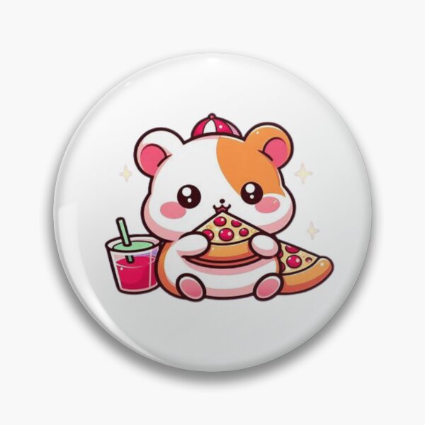 Item preview, hamster eating pizza designed and sold by Eternalski.