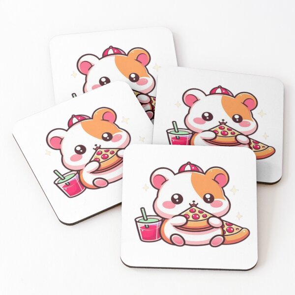 Item preview, hamster eating pizza designed and sold by Eternalski.