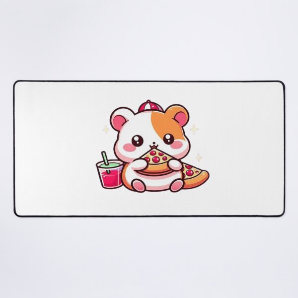 Item preview, hamster eating pizza designed and sold by Eternalski.