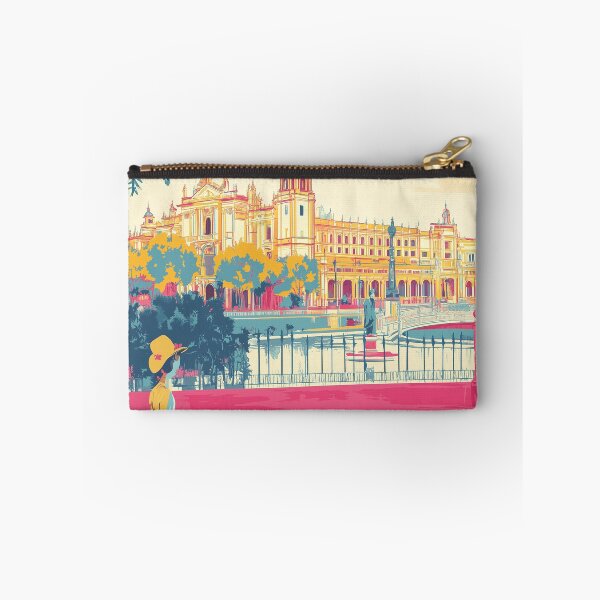 Item preview, Seville Wall Art – Vibrant Spanish Cityscape Print, Colorful Seville Decor, Spain Travel Poster designed and sold by nomiraclehere.