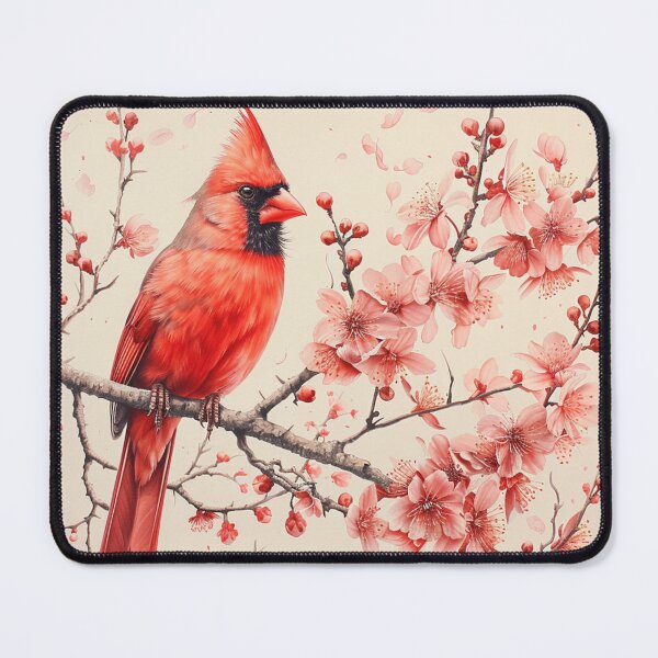 Item preview, Black and White Cardinal Pencil Drawing designed and sold by Pencil-Art.