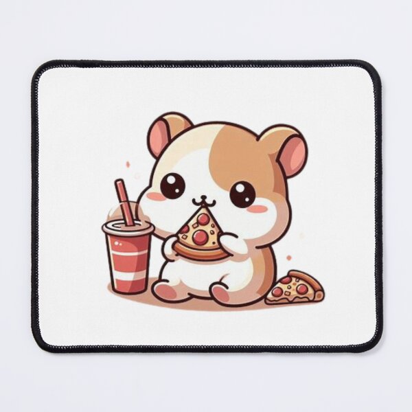 Item preview, hamster eating pizza designed and sold by Eternalski.