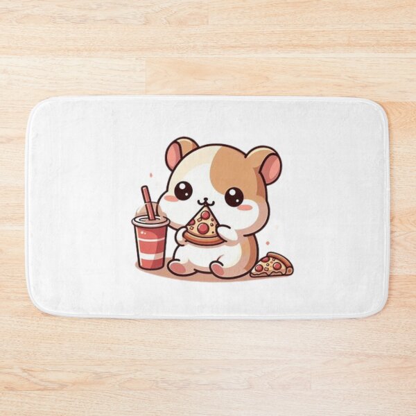 Item preview, hamster eating pizza designed and sold by Eternalski.