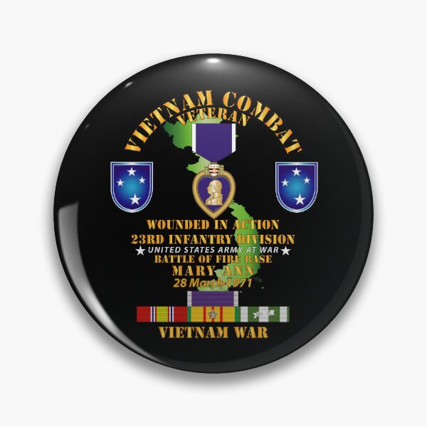 Item preview, Army - Battle for FSB Mary Ann - WIA w PH - VN SVC designed and sold by Military Insignia Products.