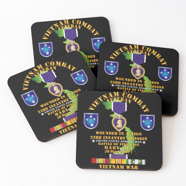 Item preview, Army - Battle for FSB Mary Ann - WIA w PH - VN SVC designed and sold by Military Insignia Products.