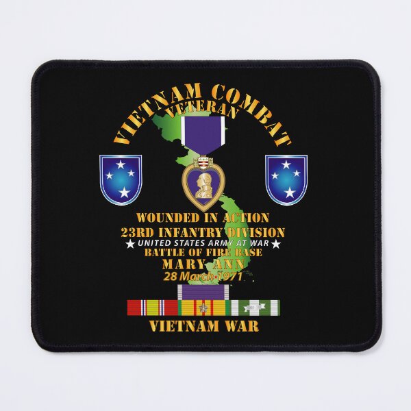 Item preview, Army - Battle for FSB Mary Ann - WIA w PH - VN SVC designed and sold by Military Insignia Products.