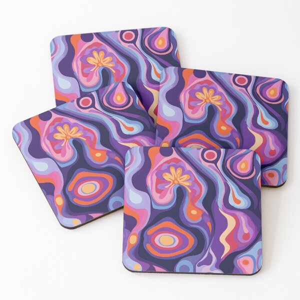 Item preview, Retro 70's Psychedelic Vibes | Groovy Vintage-Inspired Print | Funky Swirl designed and sold by ArtfullyJua.