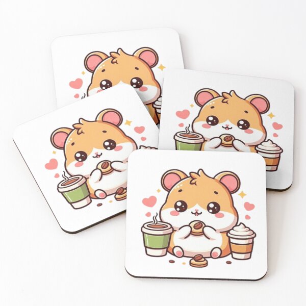 Item preview, hamster with coffee designed and sold by Eternalski.